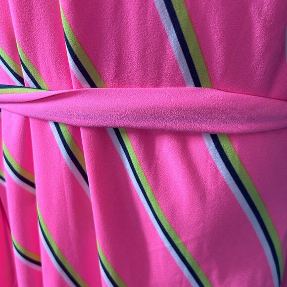 RACHEL Rachel Roy April Pink Striped Maxi Dress XL NWT Summer Resort - Picture 11 of 15
